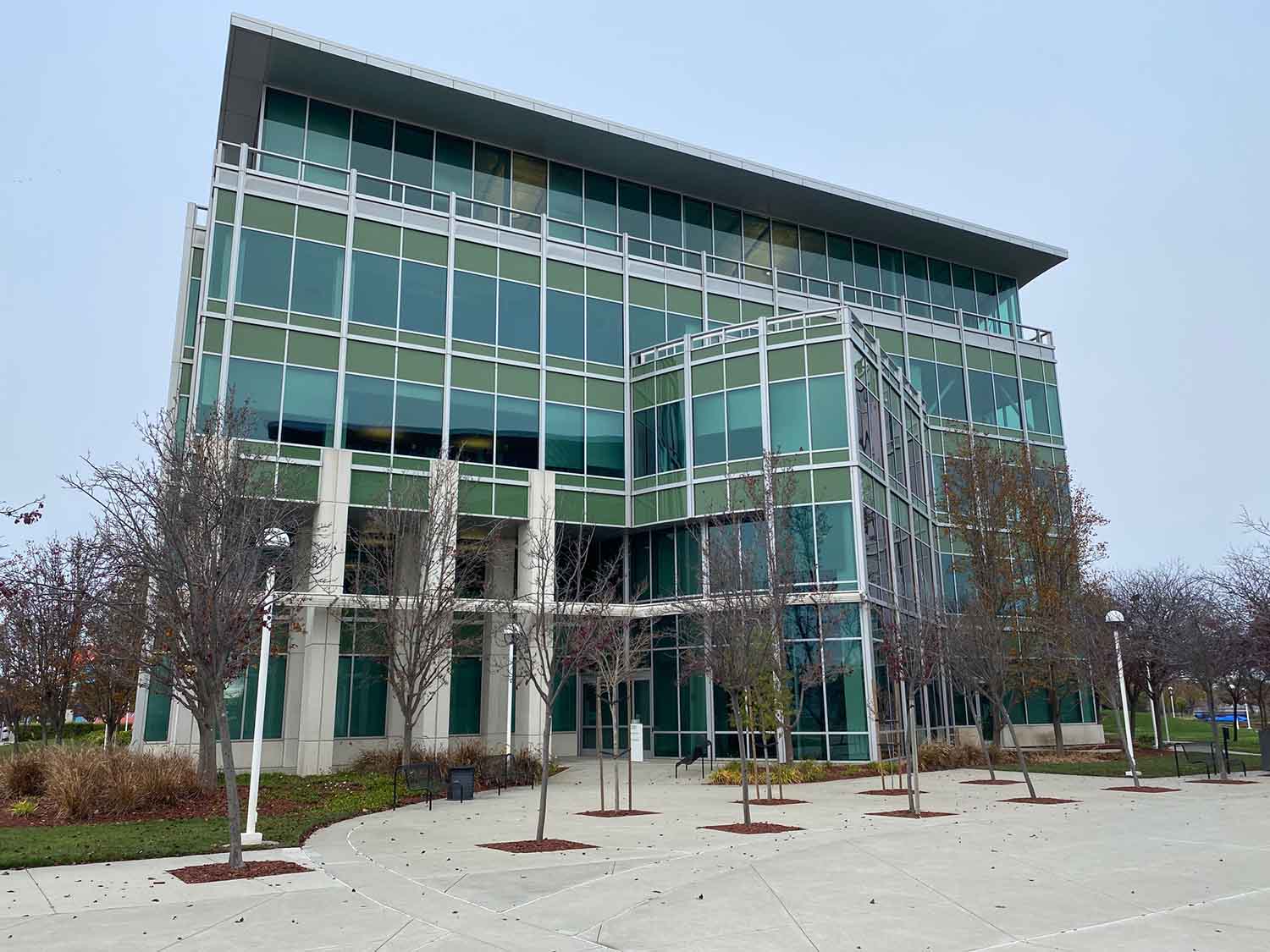 Commercial 3M Prestige Exterior Window Film Project: Informatica, Redwood City, CA, installed by ClimatePro.