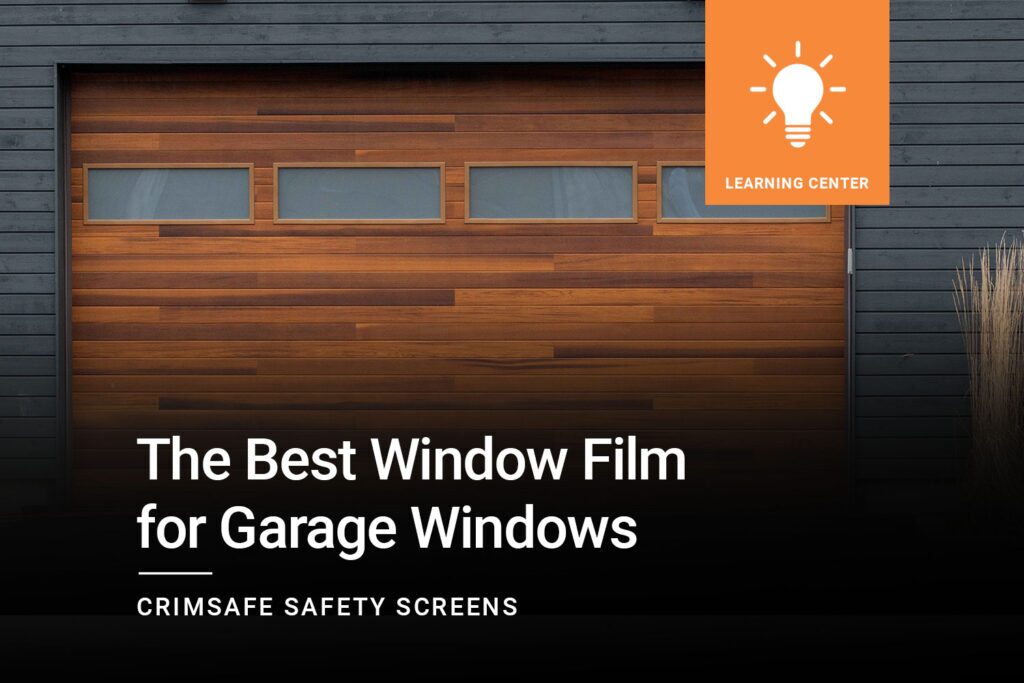 The Best Window Film for Garage Windows in the San Francisco Bay Area is installed by ClimatePro.