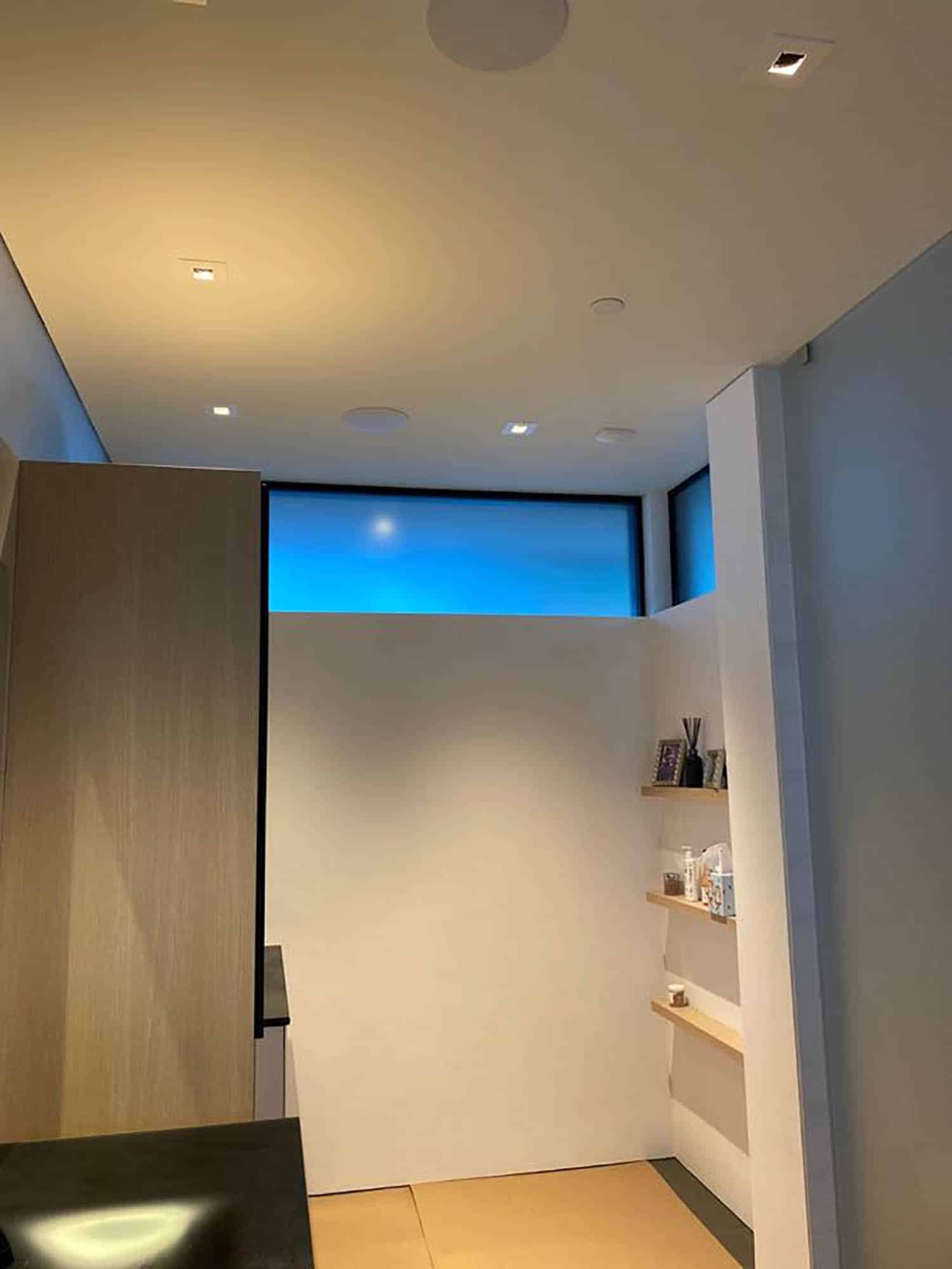 3M Fasara Matte Crystal film transform this Tiburon bathroom and closet. Installed by ClimatePro.