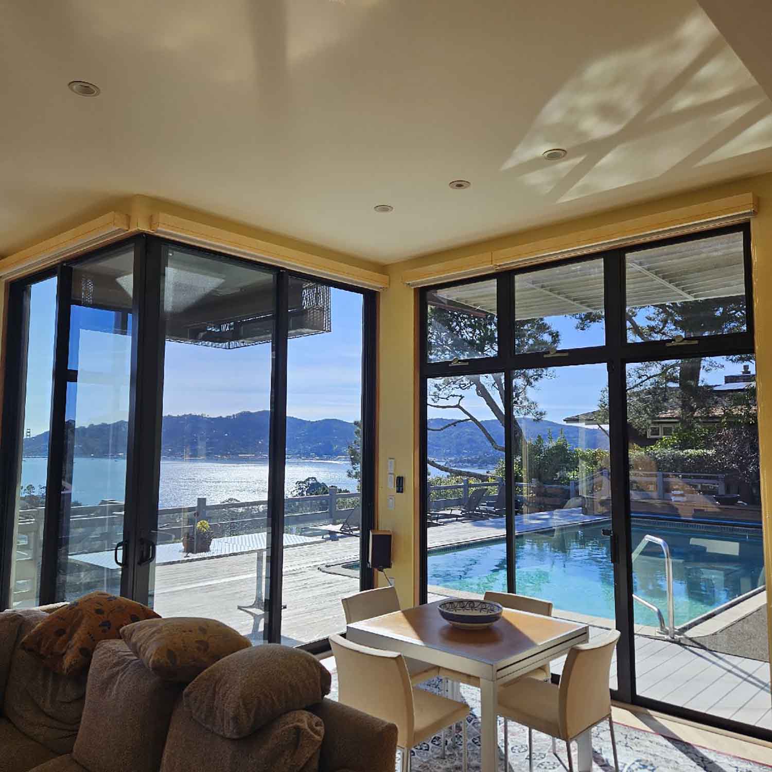 Before and After: Sun Control Window Film iFor A Tiburon, CA Home