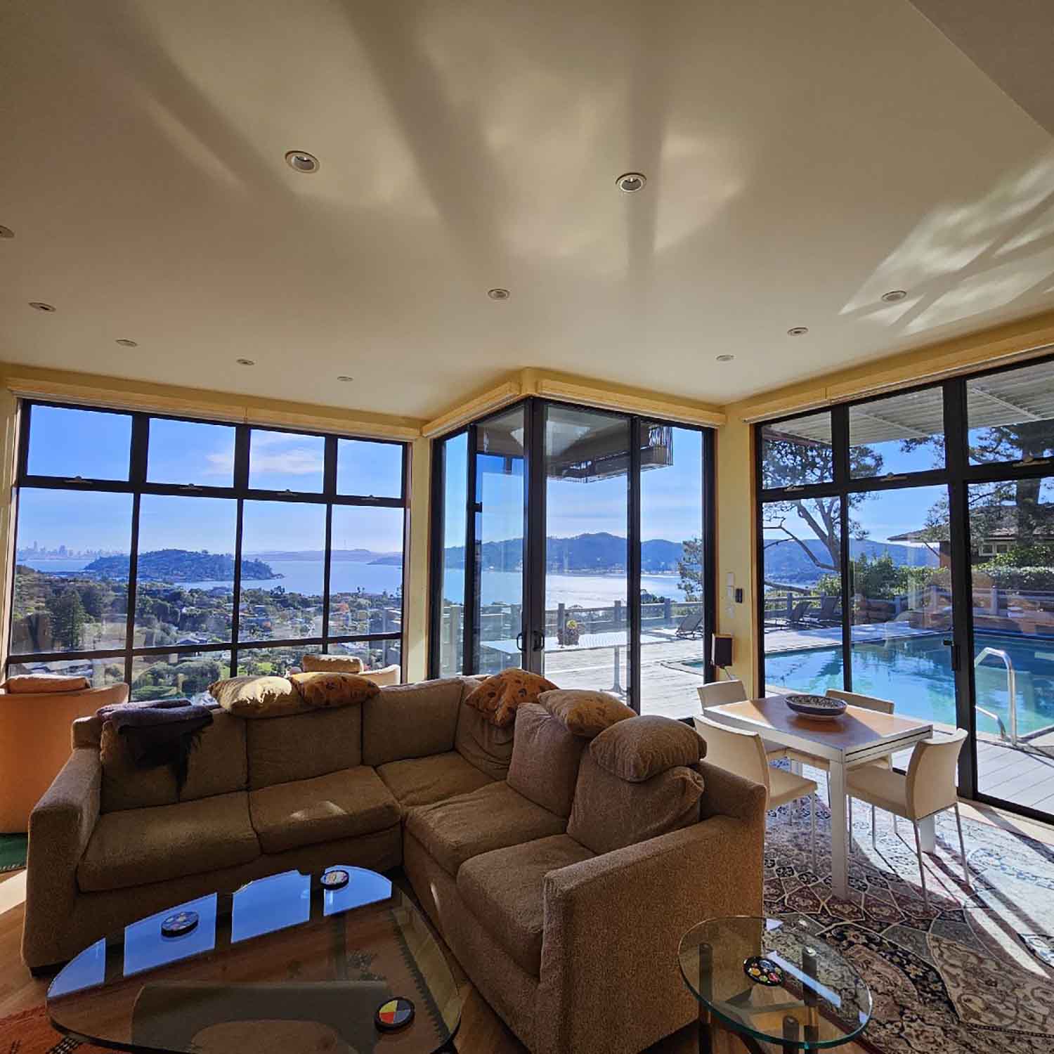 Before and After: Sun Control Window Film iFor A Tiburon, CA Home