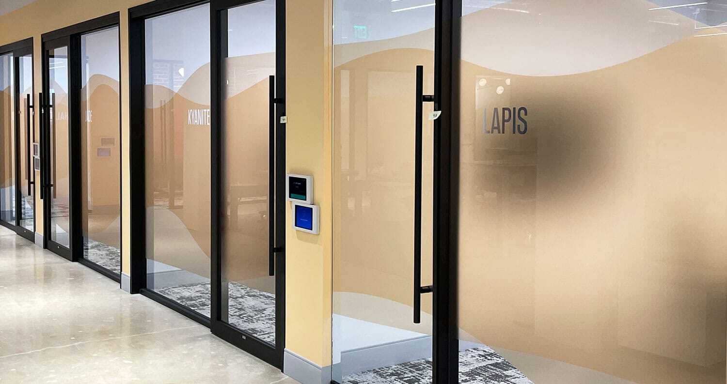 Decorative window tint can dramatically enhance your workspace and brand.