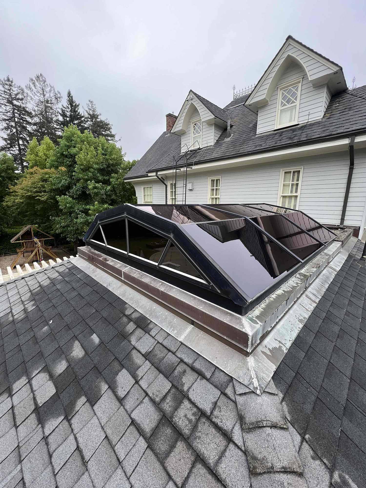 Exterior Window Film for Skylights in a San Rafael, CA Home, installed by ClimatePro. Get a free estimate in the San Francisco Bay Area today.