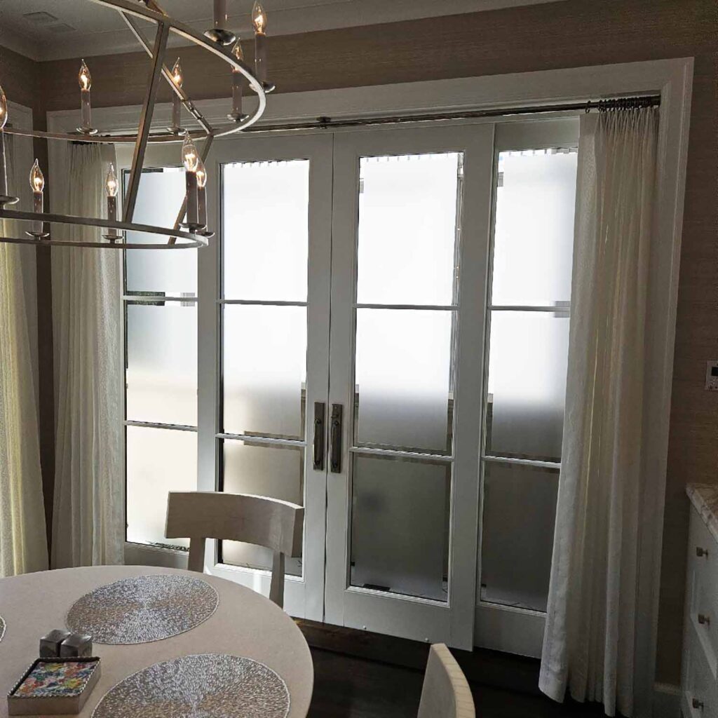 3M Frosted Window Film Creates Privacy for a San Francisco Home. Installed by ClimatePro.